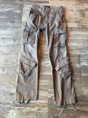 MATCHSTICK Match Argus Beige Cargo Outdoor Hiking Utility Pants Men’s 28x30